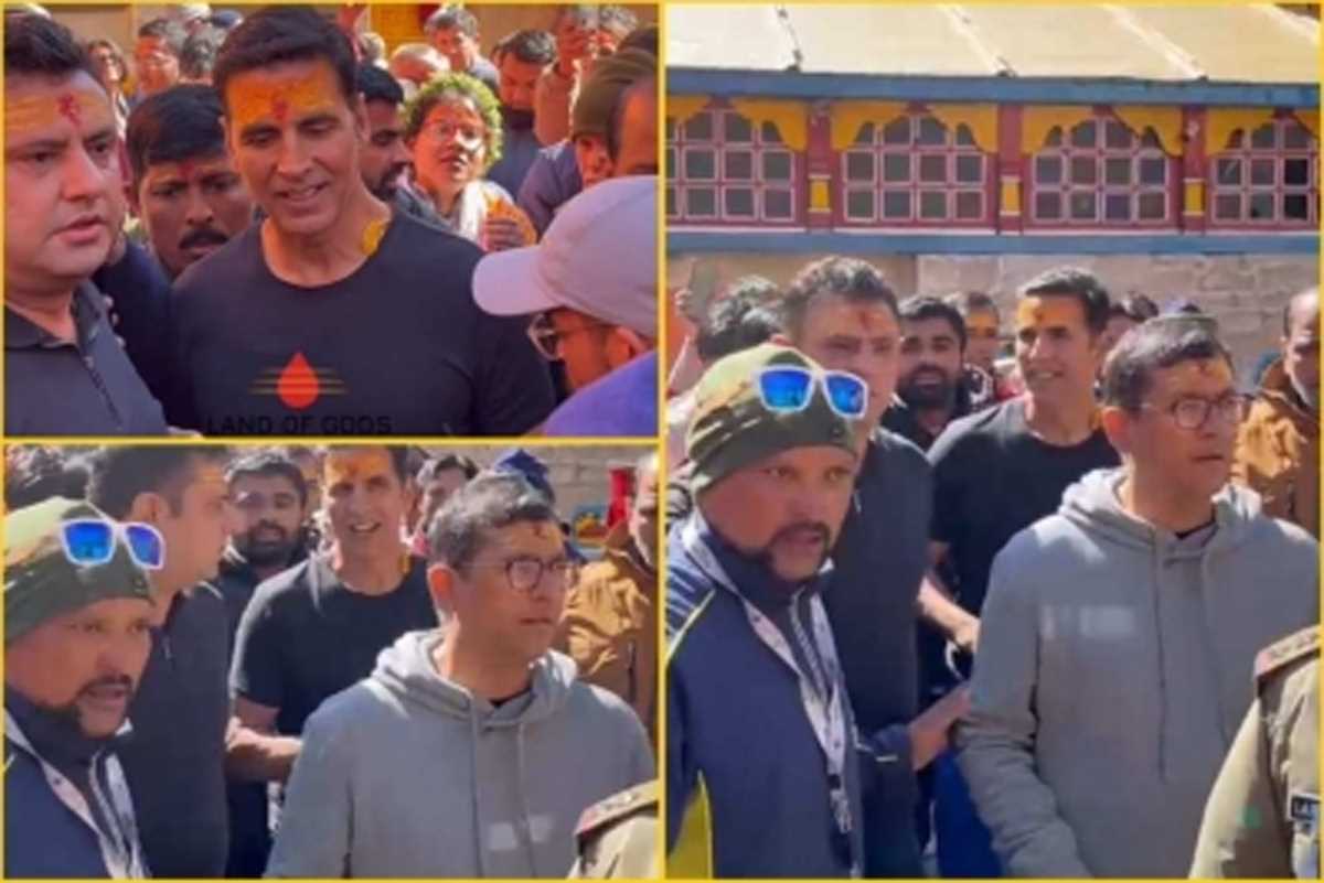 दर्शन के लिए बद्रीनाथ धाम पहुंचे फिल्म अभिनेता अक्षय कुमार